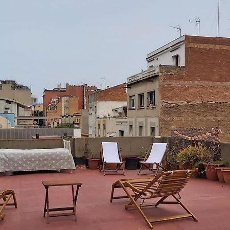 Small Room In Sants With Huge Terrace برشلونة المظهر الخارجي الصورة
